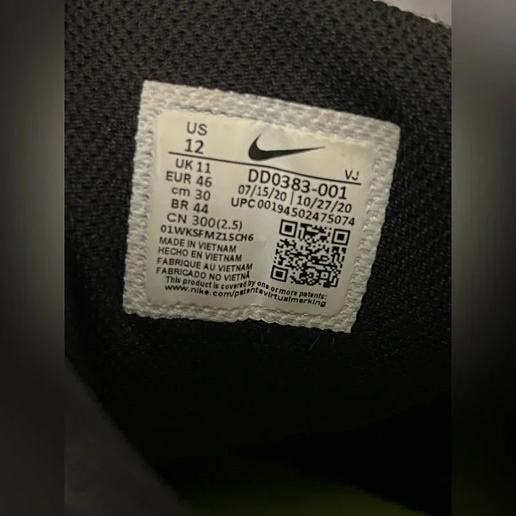 Nike Air Max 90 M2Z2 Recycled Wool Pack - Size 12 - Black Electric Green - Picture 16 of 16